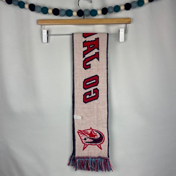 Columbus Blue Jackets CBJ Hockey Nationwide Scarf Blue Red - Picture 8 of 11